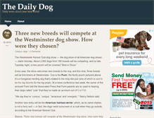 Tablet Screenshot of dailydog.com